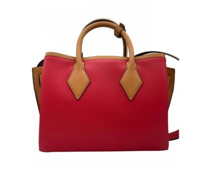 MCM - MCM Red Milano Ruby Leather Medium Tote Shoulder Bag