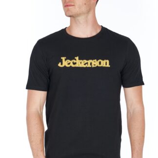 Jeckerson - Sleek Red Jersey Tee with Emblem Detail