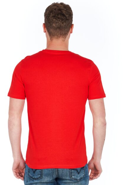 Jeckerson - Sleek Red Jersey Tee with Emblem Detail