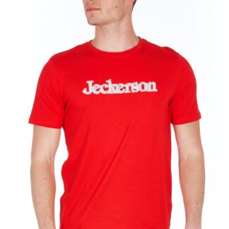 Jeckerson - Chic Black Jersey Tee with Emblematic Style