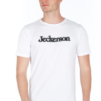 Jeckerson - Sleek Red Jersey Tee with Emblem Detail