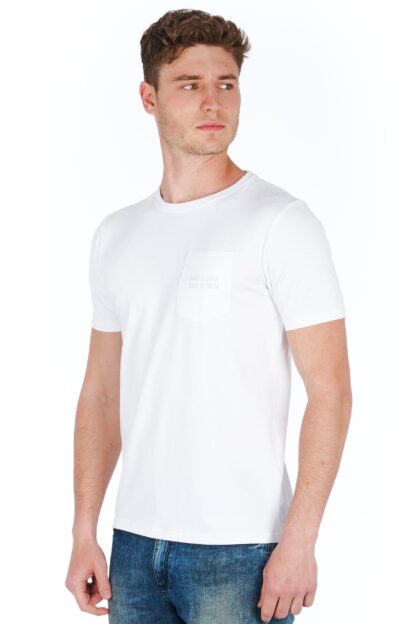 Jeckerson - Slim Fit Logo Jersey T-Shirt - Crisp White