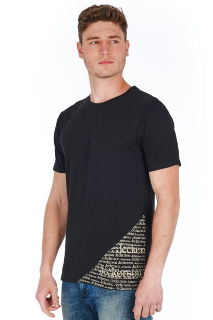 Jeckerson - Sleek Black Slim Fit Jersey Tee