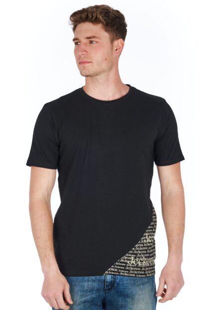 Jeckerson - Sleek Black Slim Fit Jersey Tee