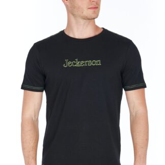 Jeckerson - Sleek Black Slim Fit Jersey Tee