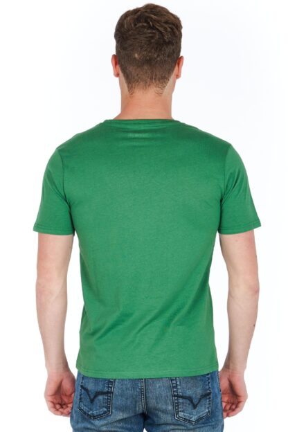 Jeckerson - Slim Fit Logo Jersey Tee in Green