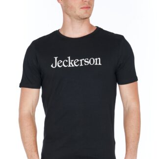 Jeckerson - Sleek Slim Fit Jersey T-shirt with Statement Print