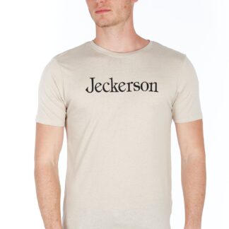 Jeckerson - Slim Fit Logo Jersey Tee in White