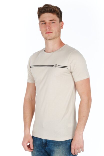 Jeckerson - Elegant Silver Slim Fit Jersey T-Shirt