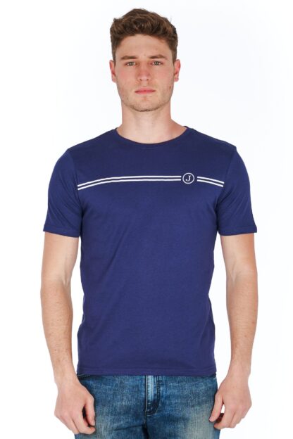 Jeckerson - Sleek Slim Fit Jersey T-shirt with Statement Print