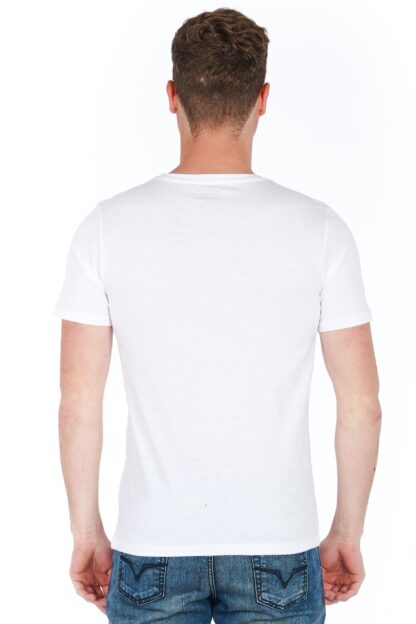 Jeckerson - Sleek White Jersey Tee with Chic Front Print