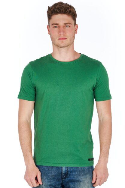 Jeckerson - Sleek Green Jersey T-Shirt with Mini Logo