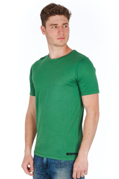 Jeckerson - Sleek Green Jersey T-Shirt with Mini Logo