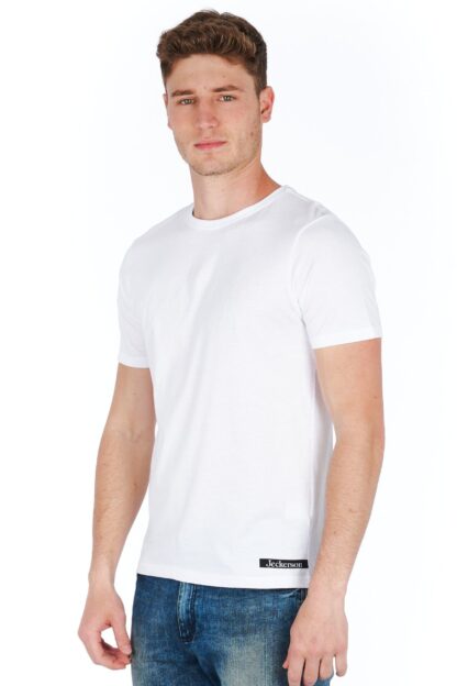 Jeckerson - Sleek White Slim Fit Jersey Tee