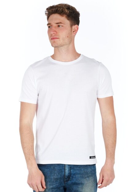 Jeckerson - Sleek White Slim Fit Jersey Tee