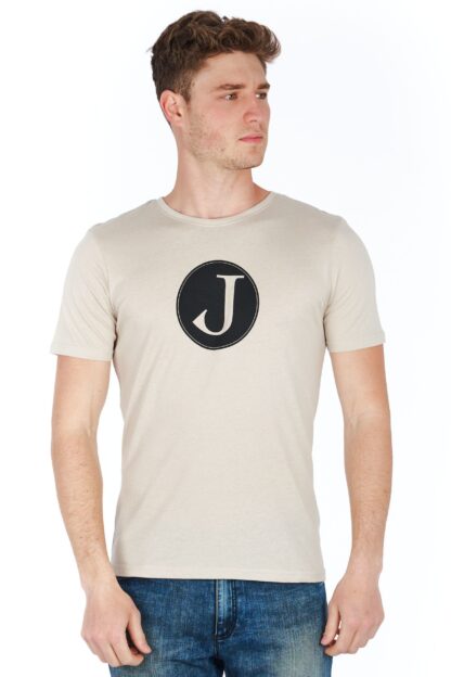 Jeckerson - Slim Fit Silver Cotton Tee