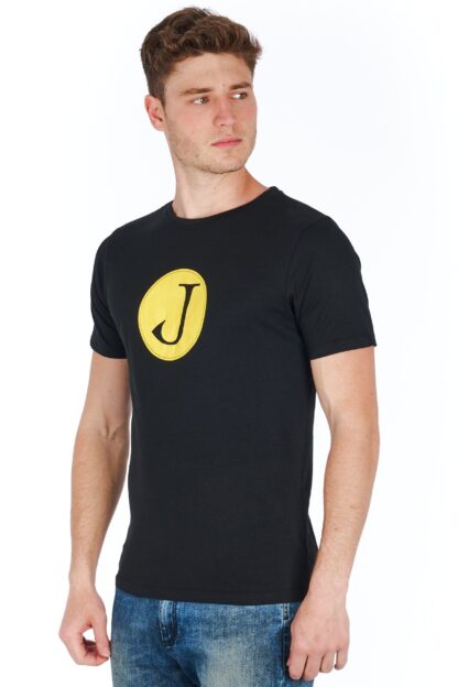 Jeckerson - Sleek Black Slim Fit Jersey Tee