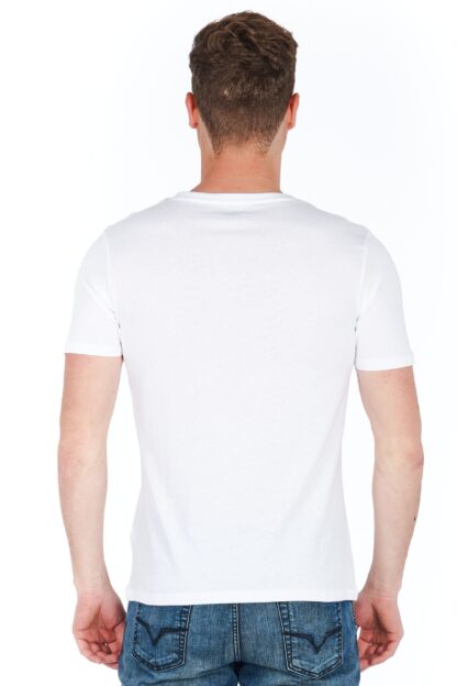 Jeckerson - Sleek White Logo Tee for the Modern Man