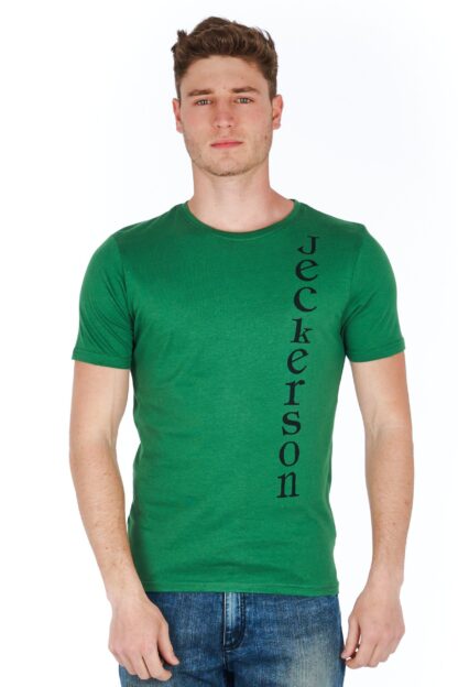 Jeckerson - Slim Fit Jersey T-Shirt with Logo Print