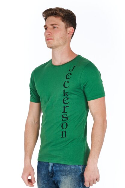 Jeckerson - Slim Fit Jersey T-Shirt with Logo Print