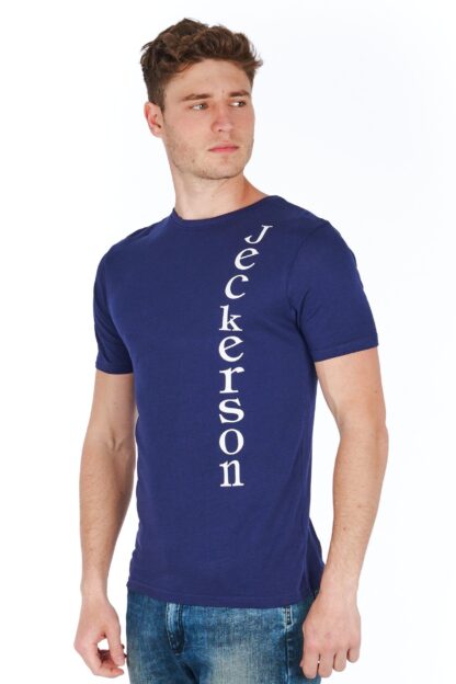 Jeckerson - Slim Fit Vertical Logo Jersey Tee