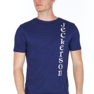 Jeckerson - Sleek Vertical Logo Tee with Slim Fit