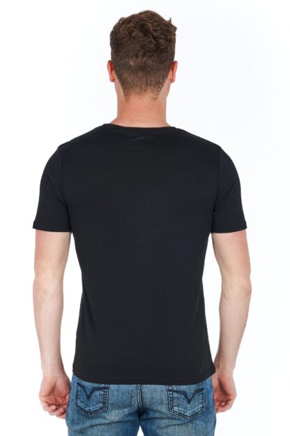 Jeckerson - Sleek Vertical Logo Tee with Slim Fit