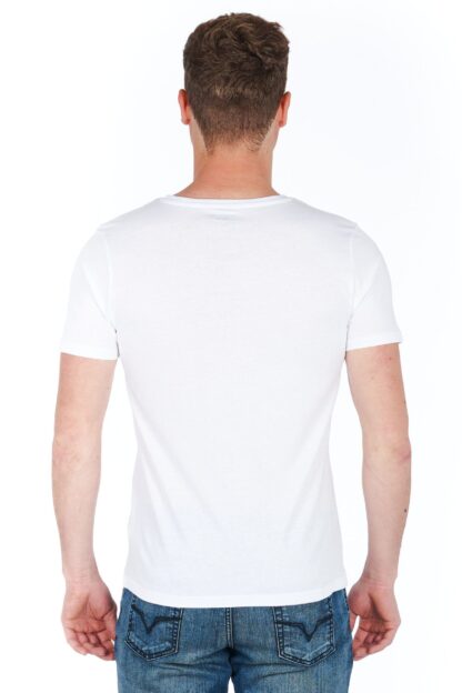 Jeckerson - Elevated White Jersey Logo Tee - Slim Fit