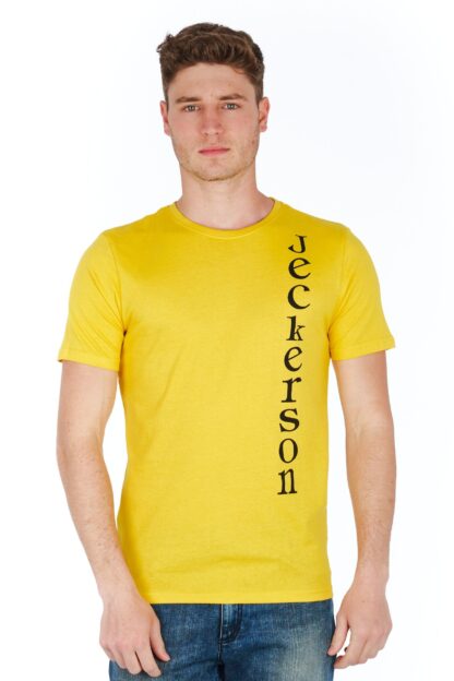 Jeckerson - Sleek Jersey Tee with Vertical Logo