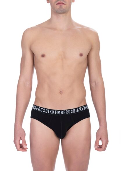 Bikkembergs - Sleek Black Bi-Pack Briefs for Men