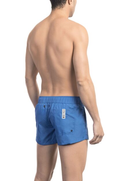 Bikkembergs - Sleek Blue Swim Shorts with Signature Band