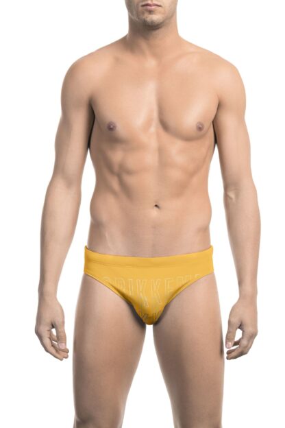 Bikkembergs - Vibrant Yellow Degradé Print Speedo