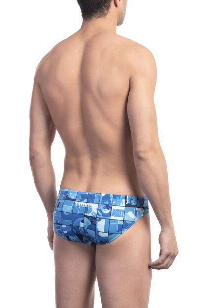 Bikkembergs - Chic Light-Blue Graphic Speedo for Men