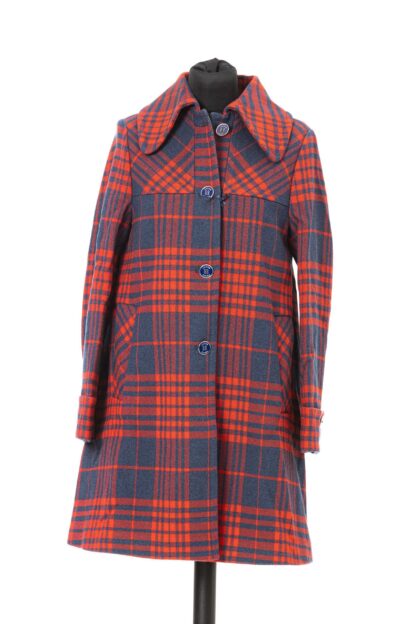 Jacob Cohen - Elegant Flared Check Print Coat