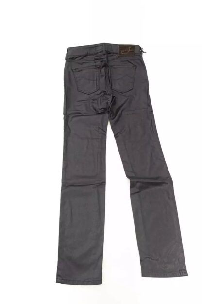 Jacob Cohen - Chic Slim-Fit Gray Pony Skin Label Jeans