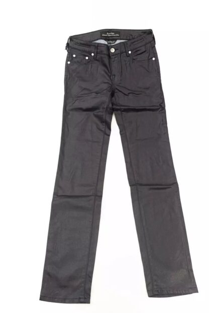 Jacob Cohen - Chic Slim-Fit Gray Pony Skin Label Jeans