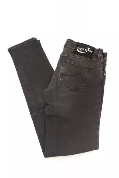 Jacob Cohen - Sleek Black Slim-Fit Designer Jeans