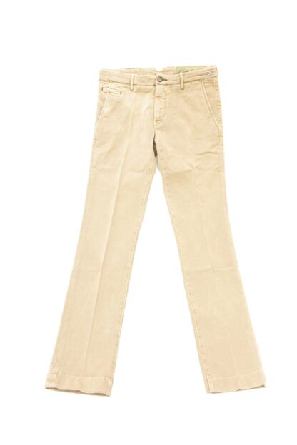 Jacob Cohen - Elegant Beige Chino Trousers with Logo Details