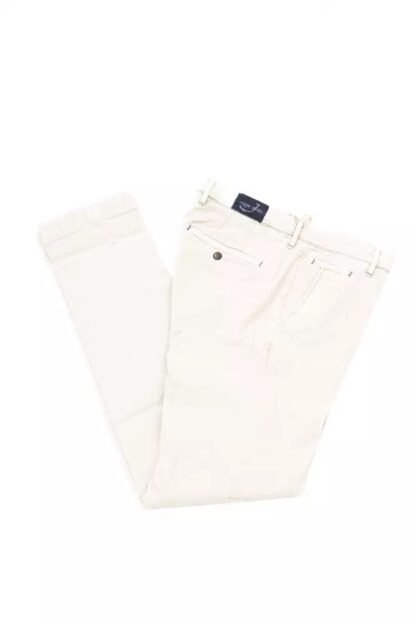 Jacob Cohen - Elegant Silver Chino Trousers with Embroidery