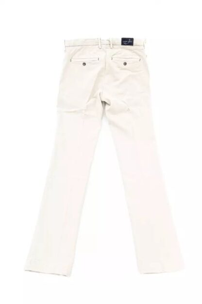 Jacob Cohen - Elegant Silver Chino Trousers with Embroidery