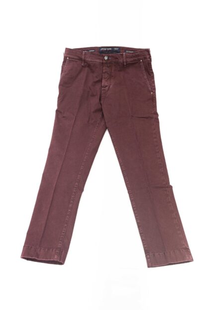 Jacob Cohen - Elegant Burgundy Chino Model Jeans