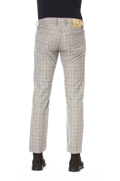 Jacob Cohen - Elegant Checkered 5-Pocket Trousers