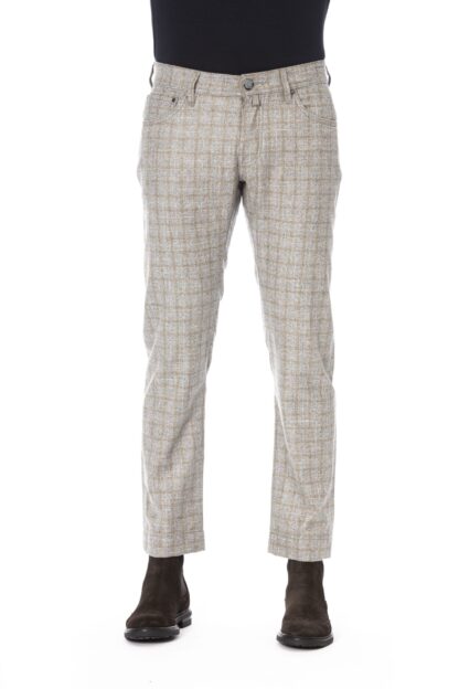 Jacob Cohen - Elegant Checkered 5-Pocket Trousers