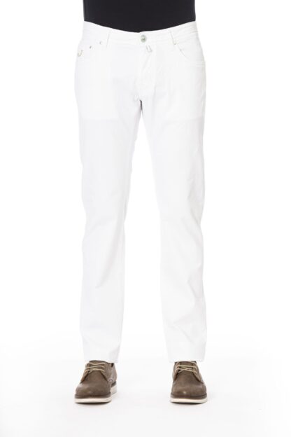 Jacob Cohen - Chic White Pony Skin Label Jeans