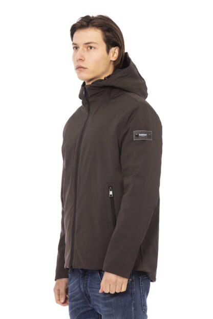 Baldinini Trend - Chic Brown Jacket with Adjustable Hood