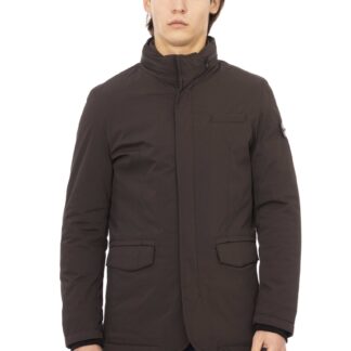 Baldinini Trend - Elegant Blue Four-Pocket Hooded Jacket