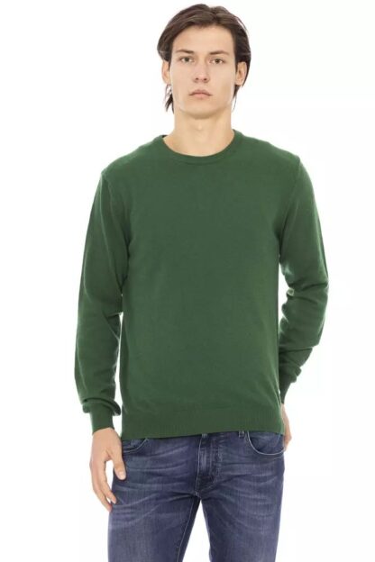 Baldinini Trend - Elegant Crewneck Sweater in Sumptuous Green