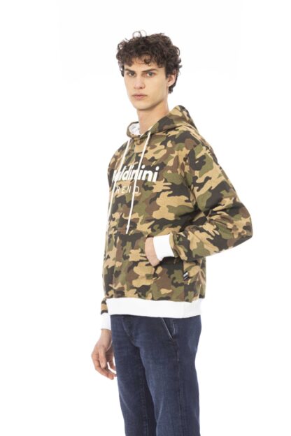 Baldinini Trend - Elevated Army Brushed Hoodie with Maxi Pocket