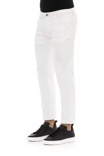 PT Torino - Elegant White Denim Mastery