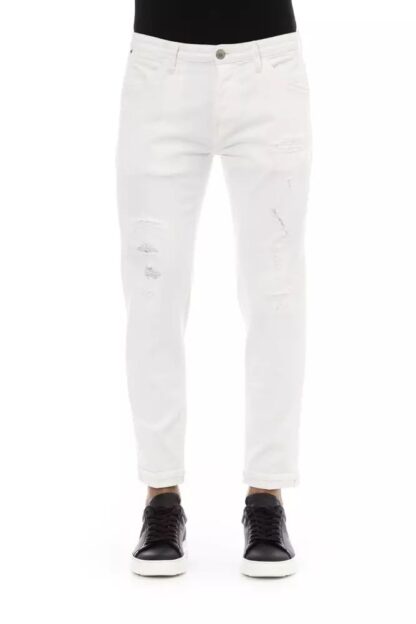 PT Torino - Elegant White Denim Mastery